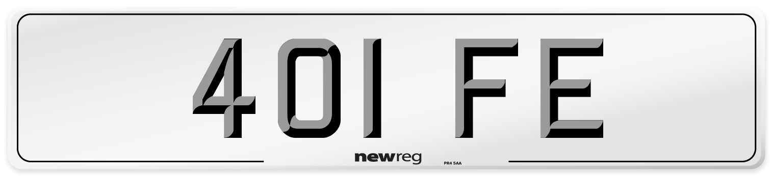401 FE Number Plate from New Reg